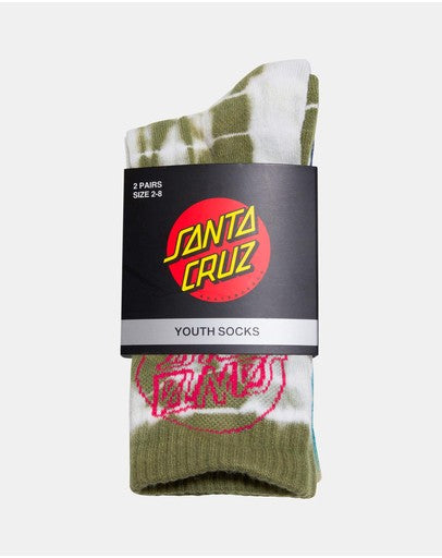 Santa Cruz Opus Dot Crew Sock 2PK