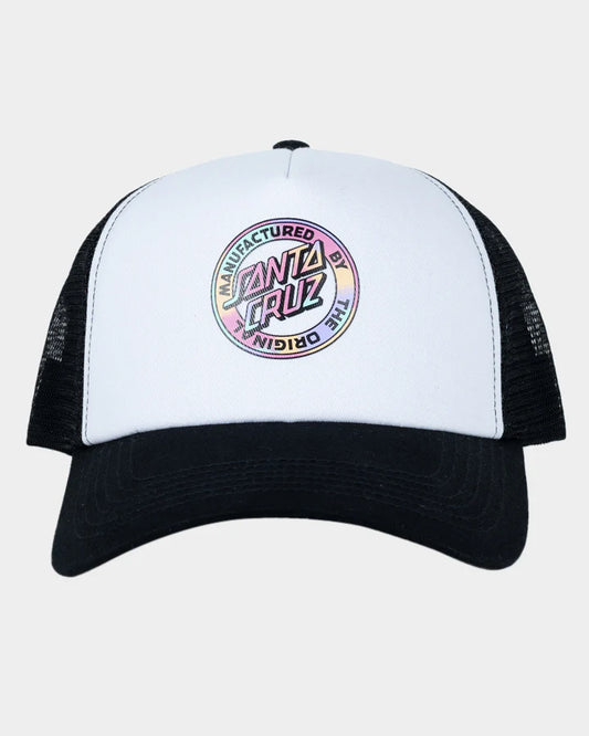 Santa Cruz Vivid MFG Dot Women's Snapback Trucker Hat Black