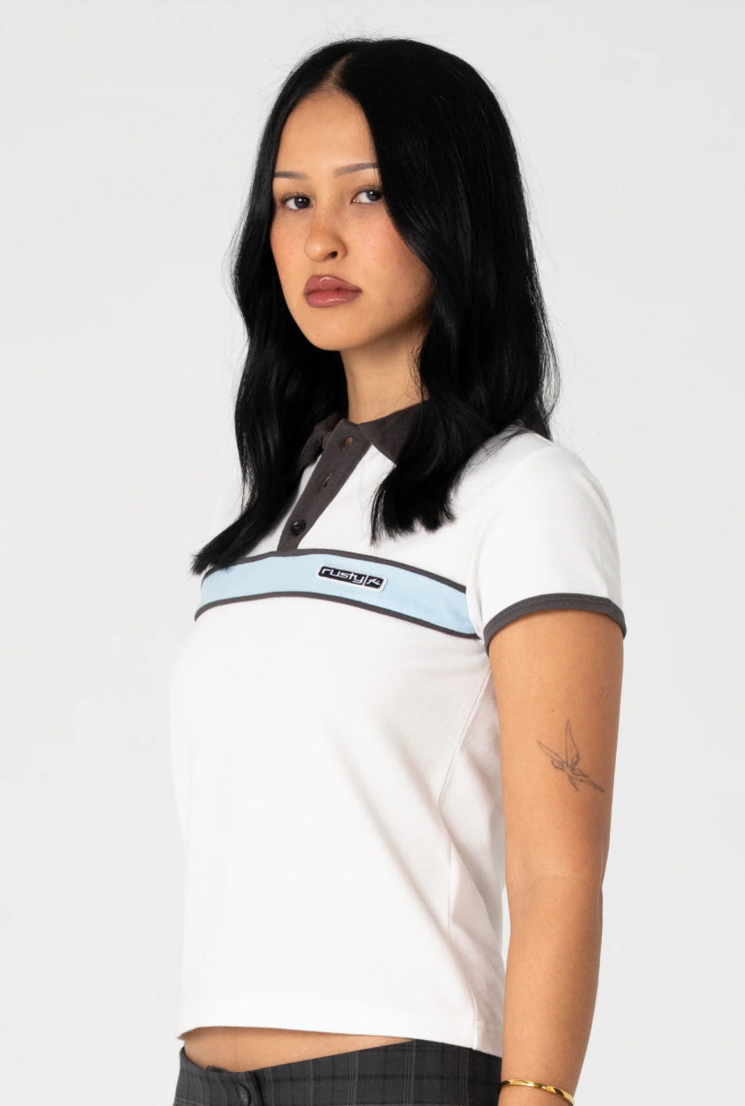 Rusty Step Closer Baby Polo Tee