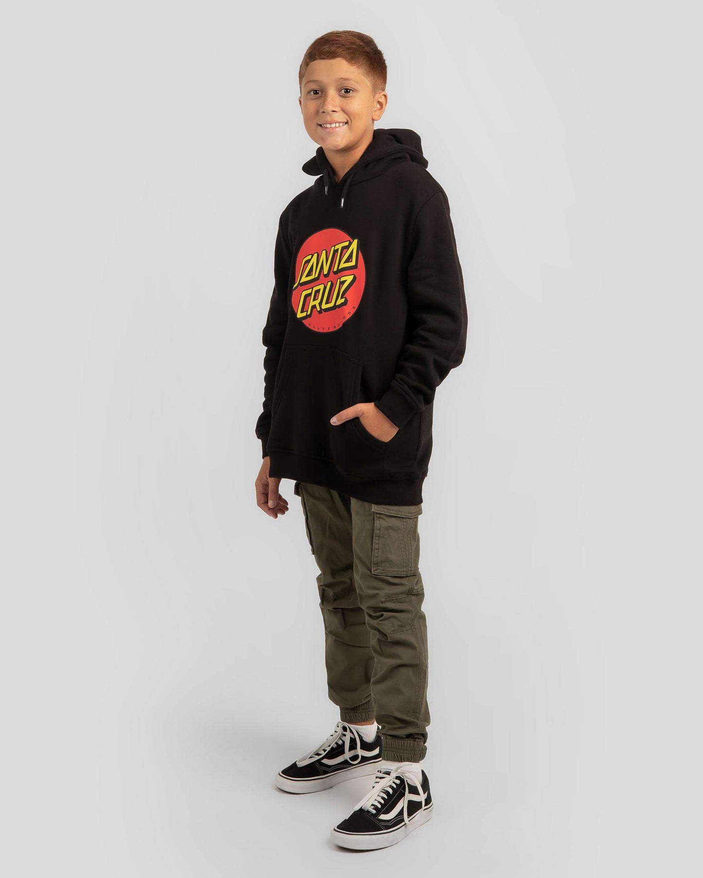 Santa Cruz Classic Dot Front Boys Pullover Hoodie