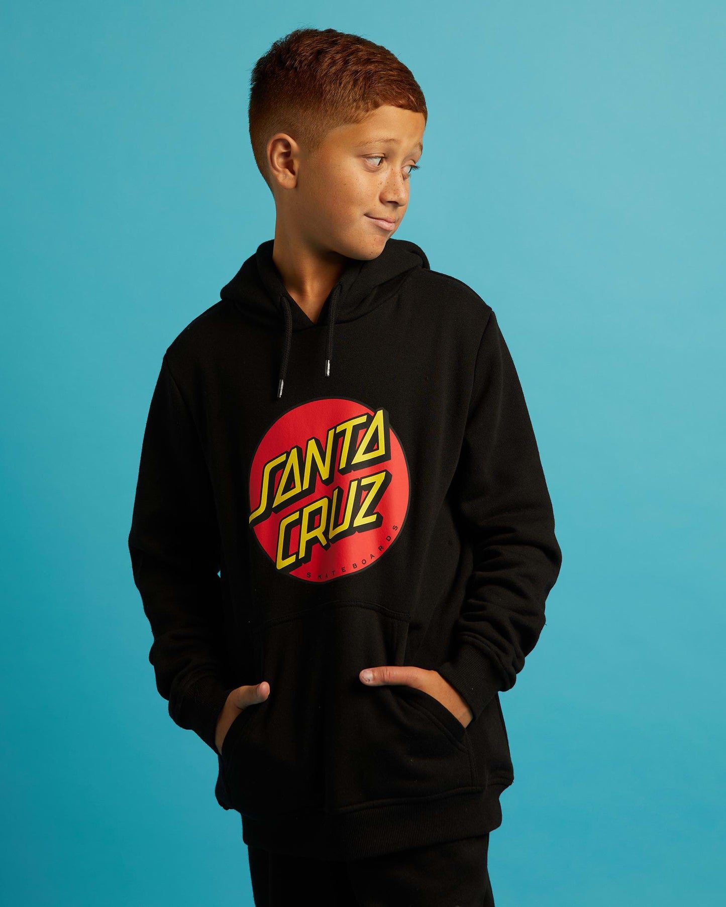 Santa Cruz Classic Dot Front Boys Pullover Hoodie