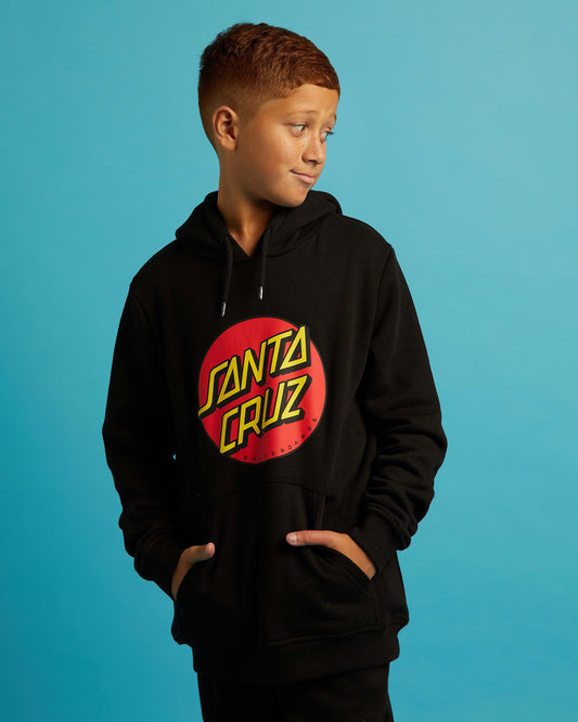 Santa Cruz Classic Dot Front  Boys Pullover Hoodie