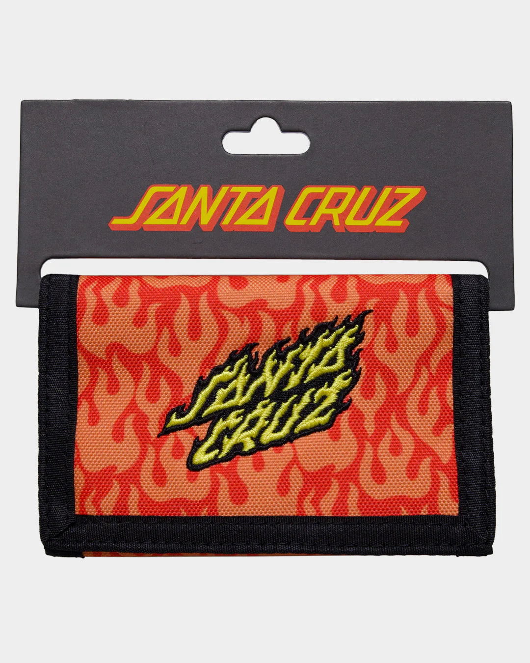 Santa Cruz Flaming stack Velcro wallet