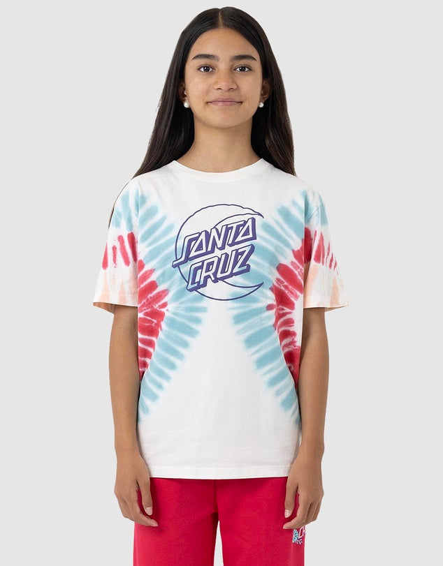 Santa Cruz Moon dot outline front short sleeve tee