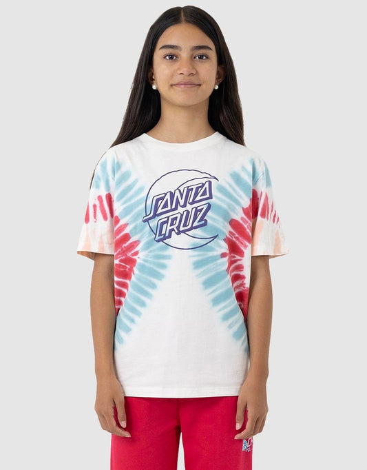 Santa Cruz Moon dot outline front short sleeve tee
