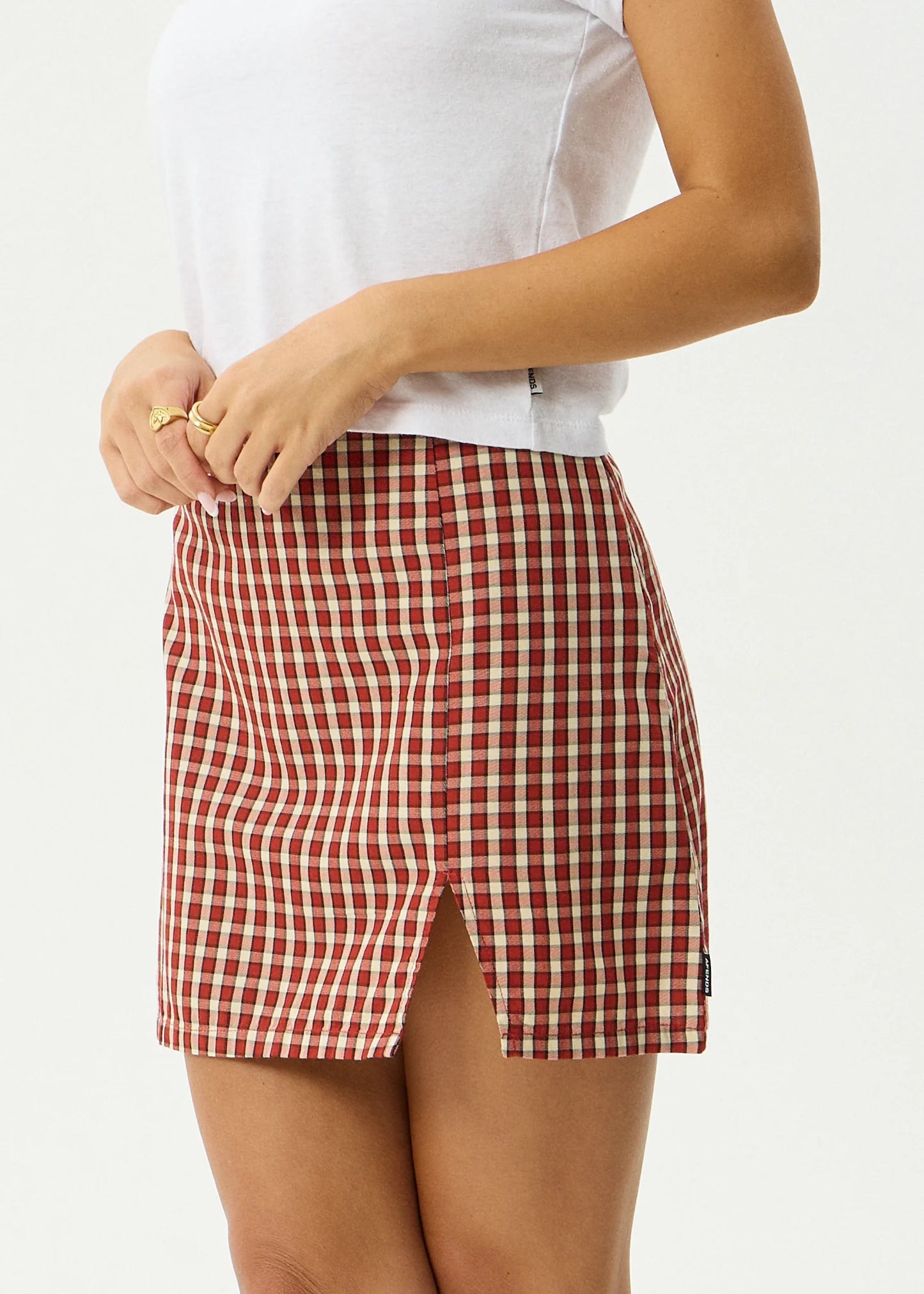 AFENDS AUSTIN - CHECK MINI SKIRT