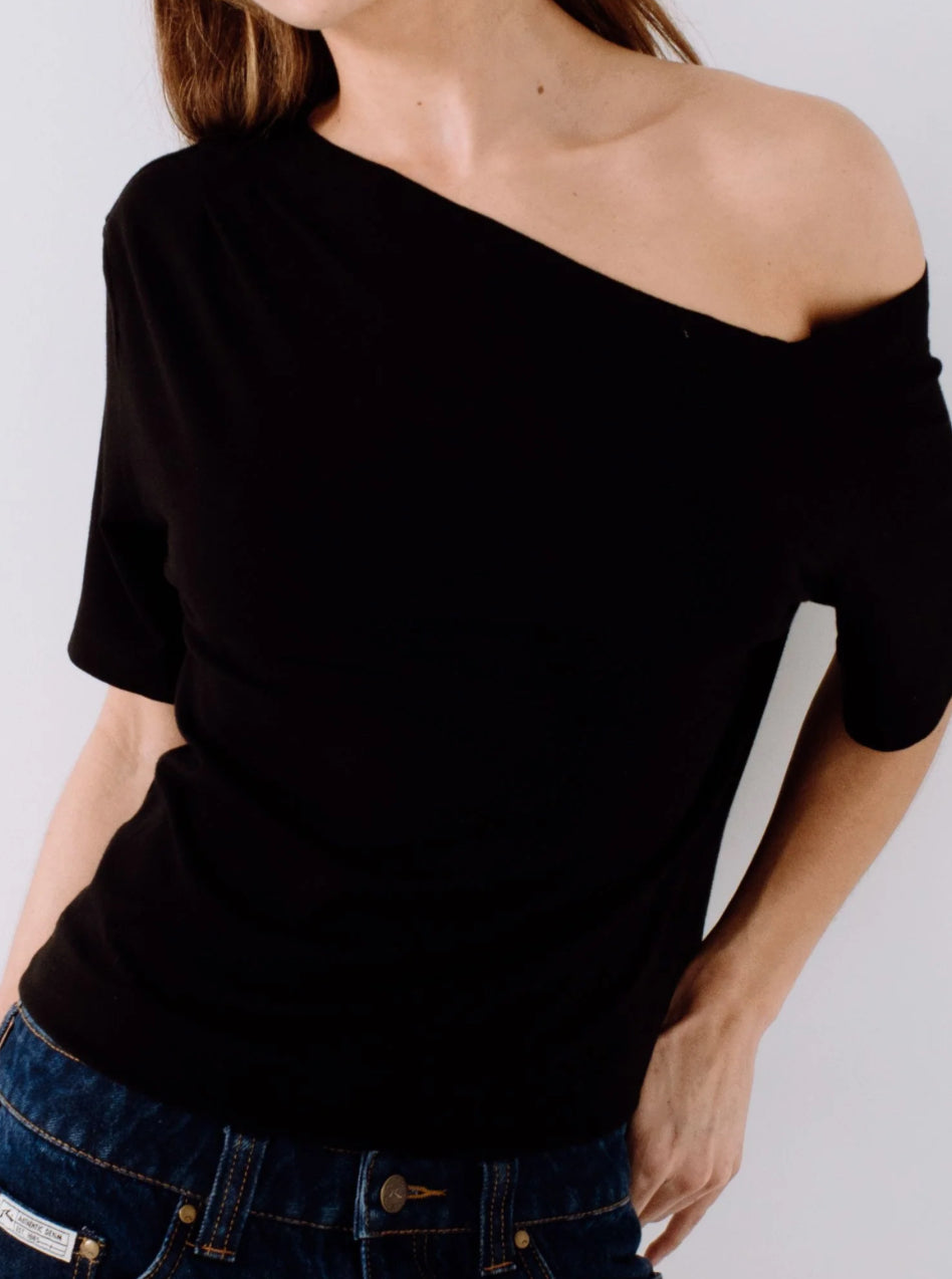 Rusty Sally Slouch Off The Shoulder Tee