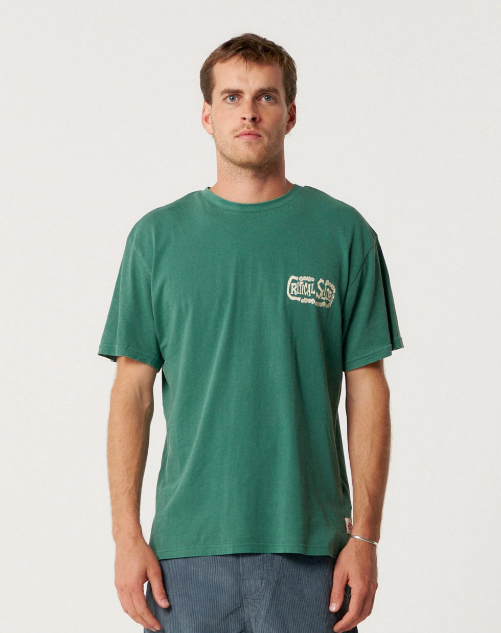 Critical Slide Tiki Tee - Dusty Green