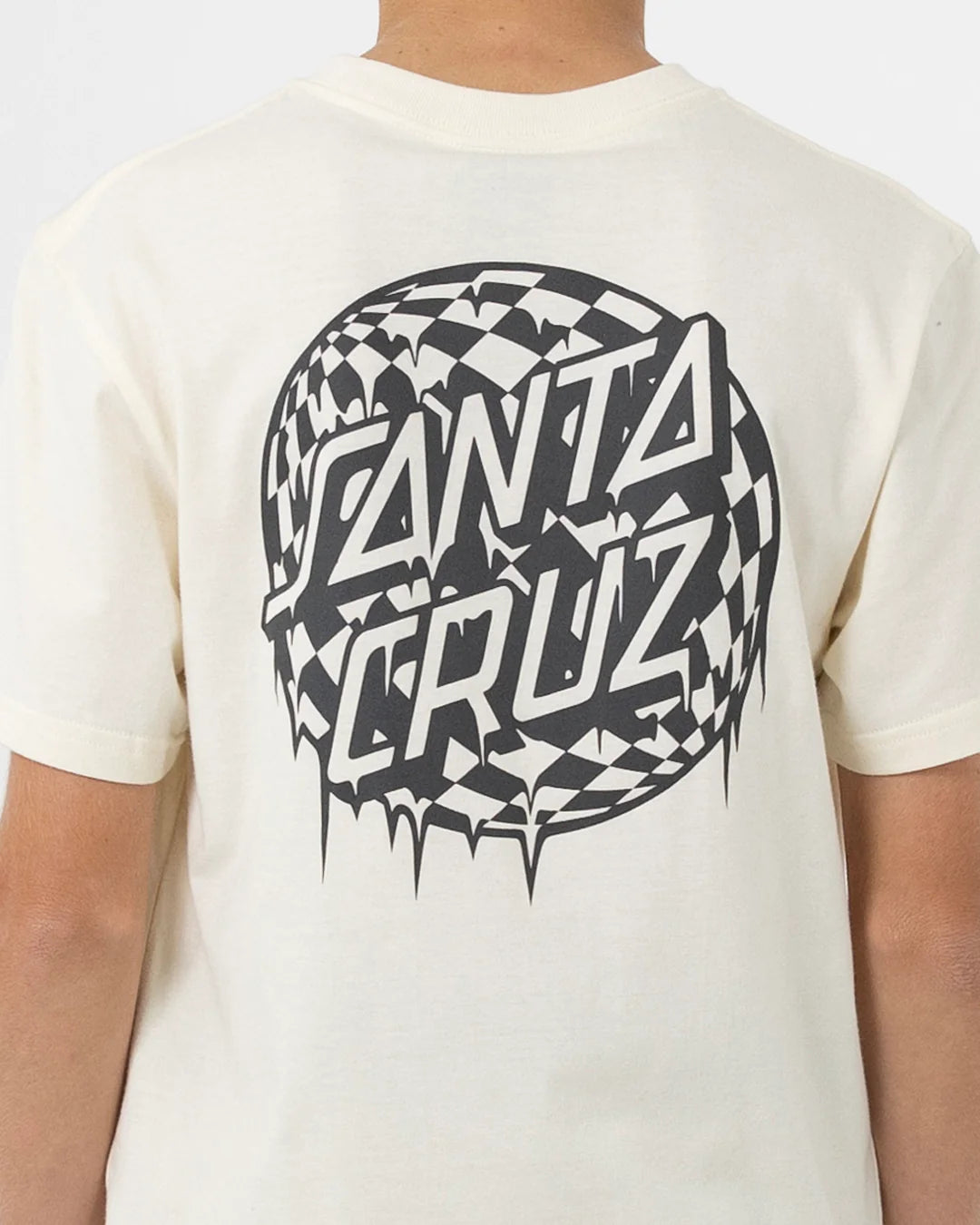 Santa Cruz Check waste dot mono reflect short sleeve regular fit tee
