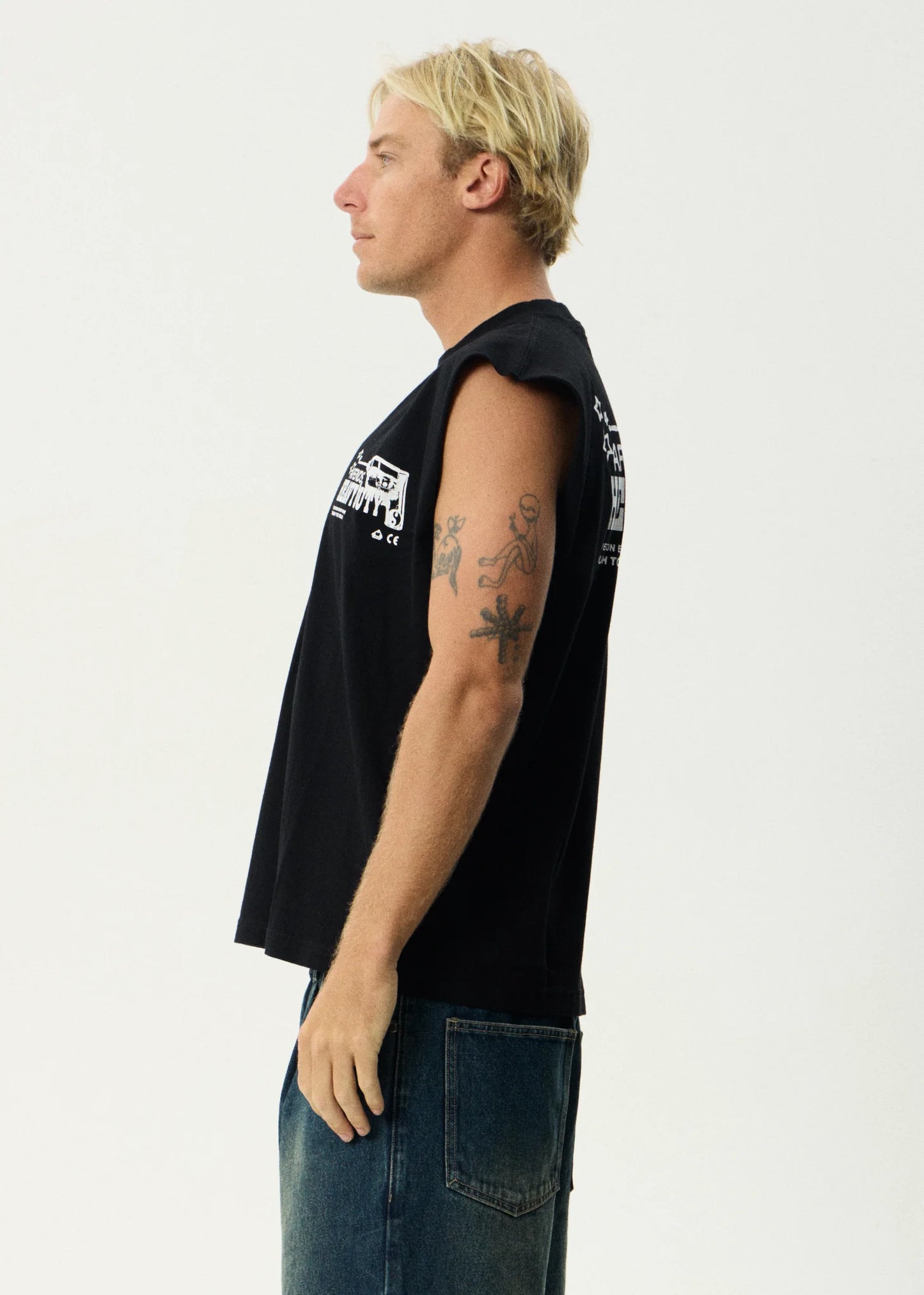 AFENDS HEAVY DUTY - SLEEVELESS TEE