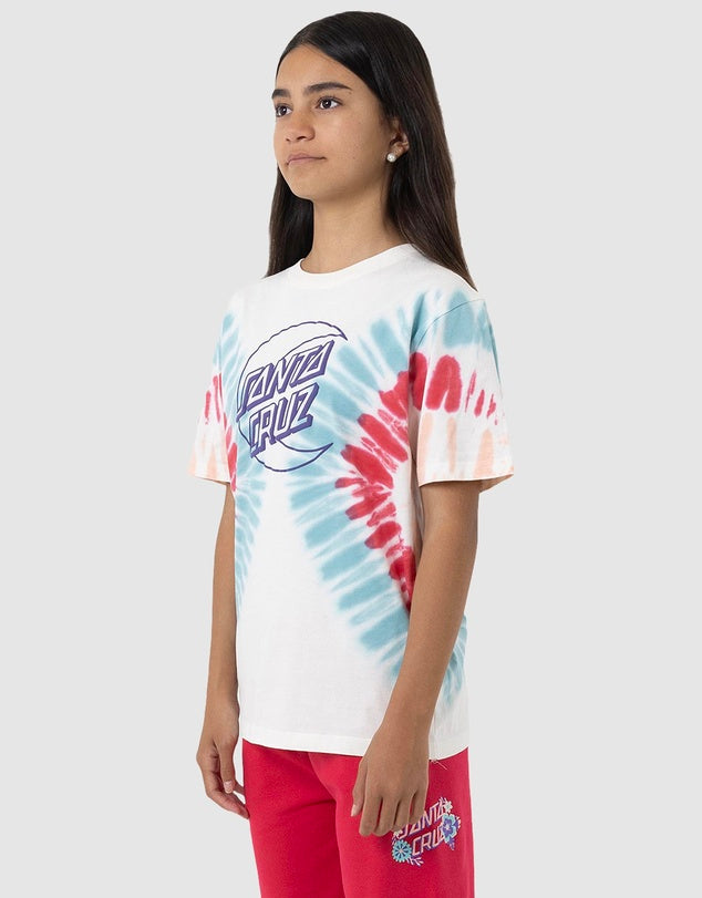 Santa Cruz Moon dot outline front short sleeve tee