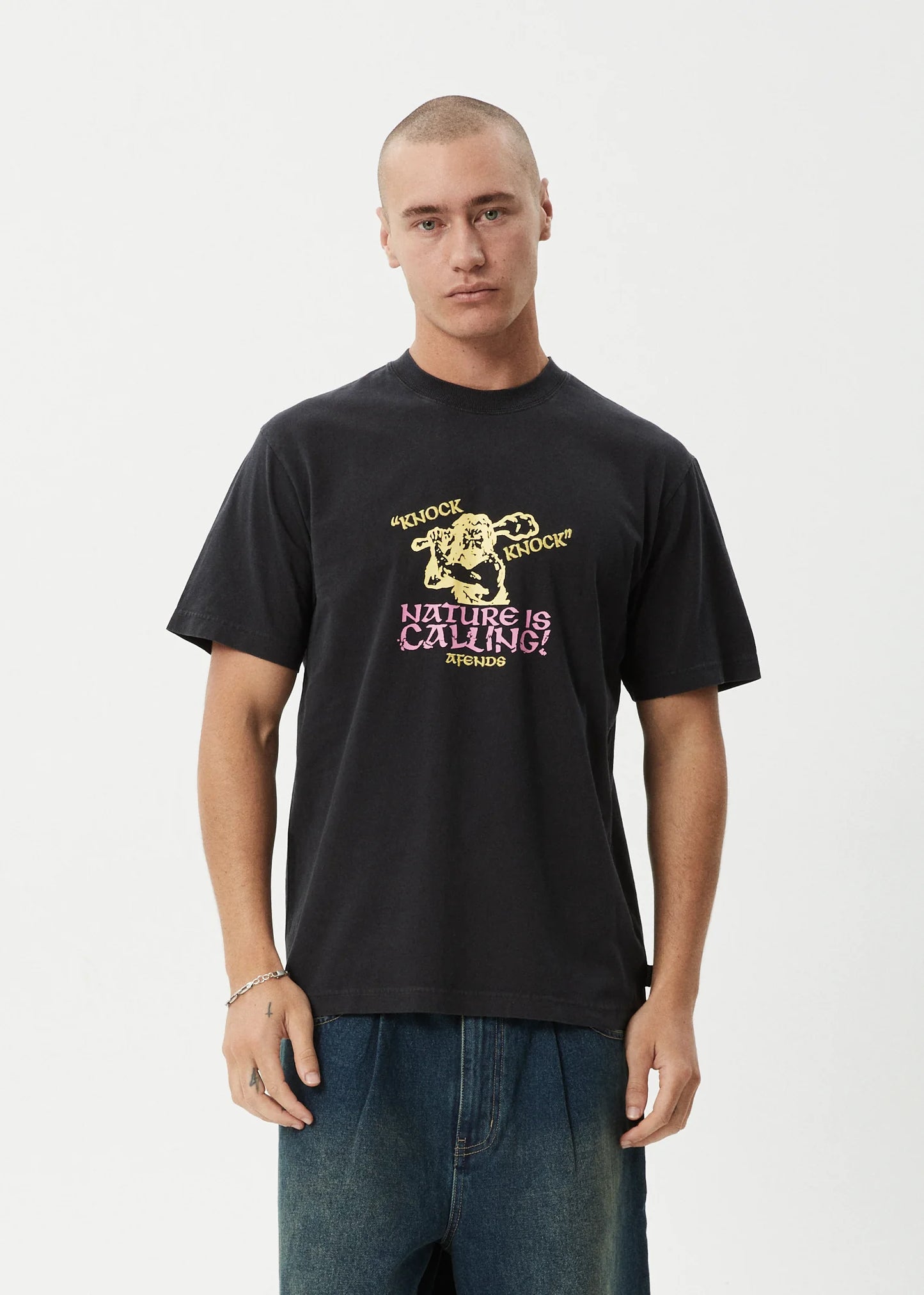 AFENDS KNOCK KNOCK - RETRO TEE