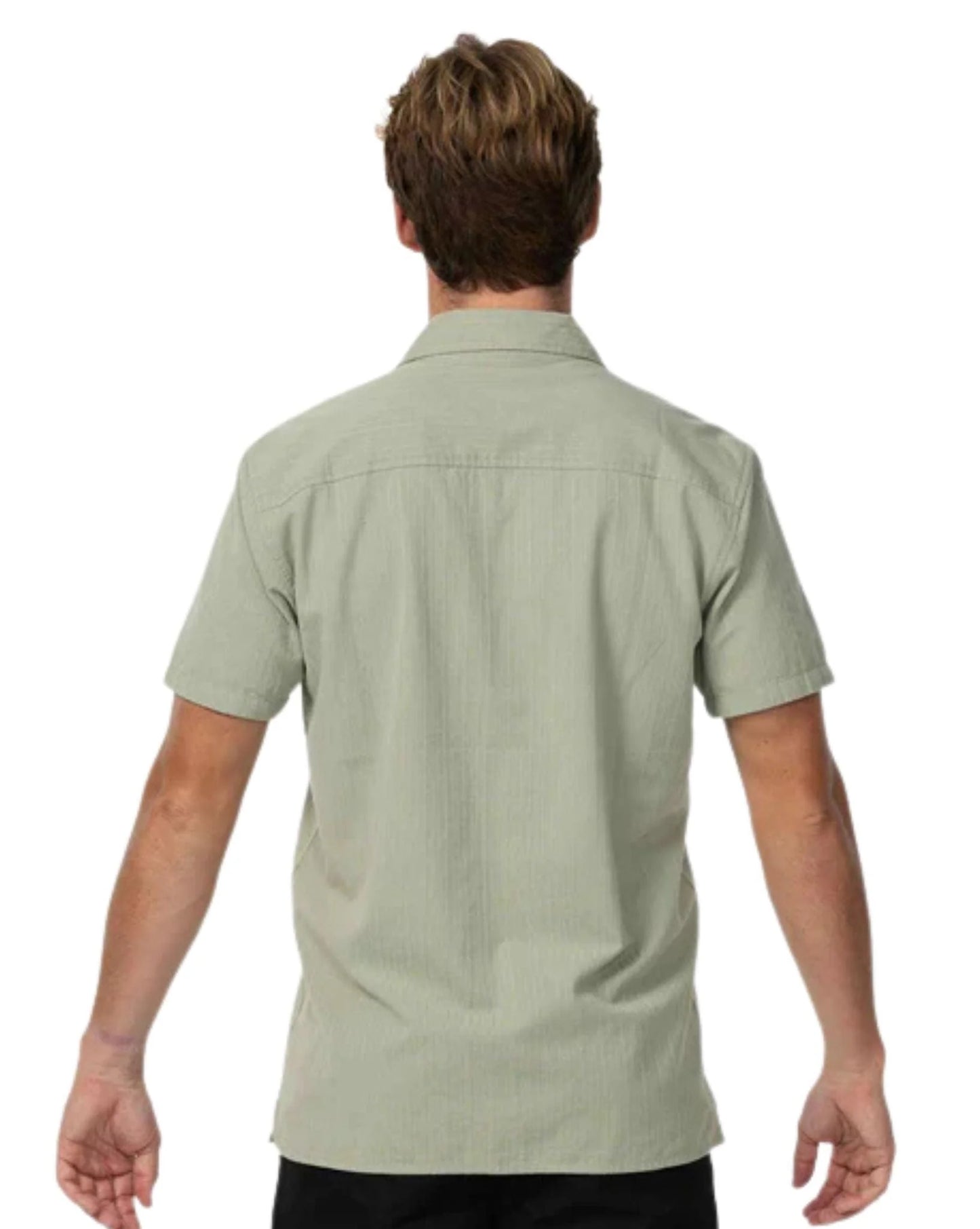 O’NEILL OG ECO STRIPE STANDARD SHORT SLEEVE SHIRT - SEAGLASS