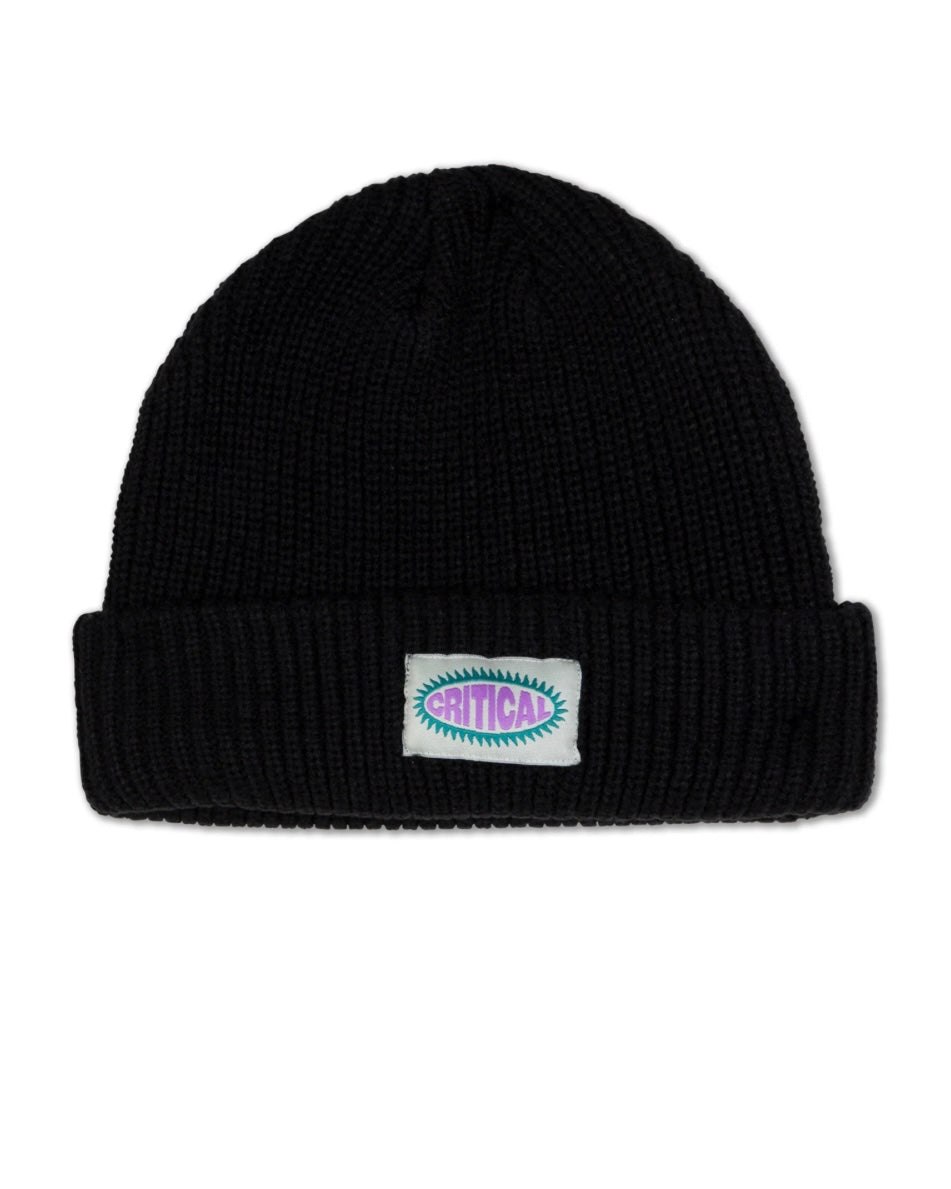Critical Slide Burst Logo Beanie - Black