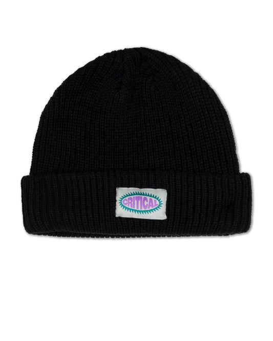 Critical Slide Burst Logo Beanie - Black