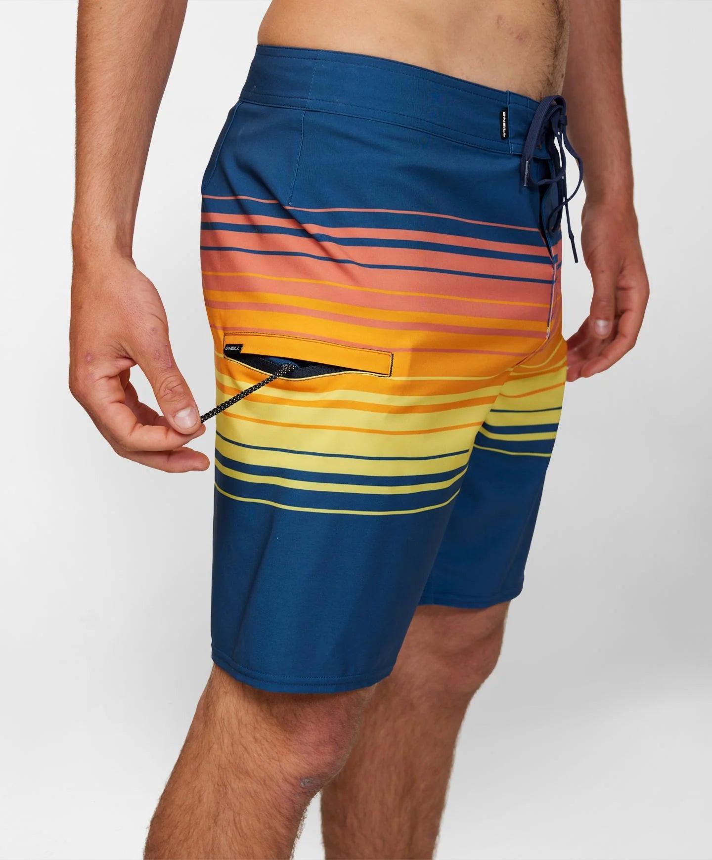 O’Neill HyperFreak Heat Stripe Line 19" Boardshorts - Indigo