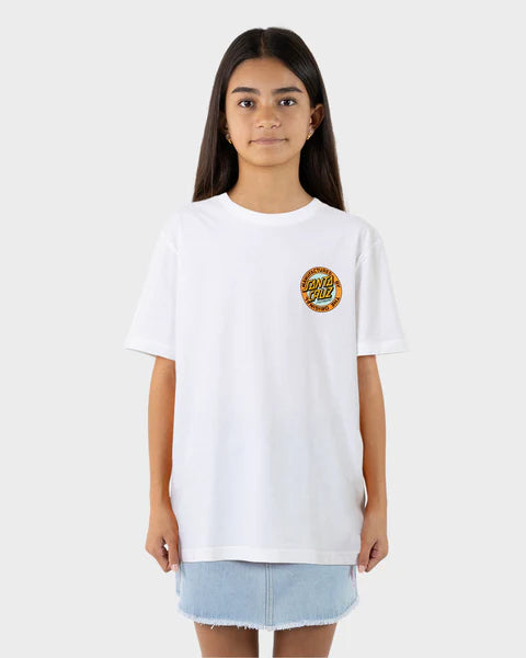 Santa Cruz MFG Retro Dot Reverse Girls Oversized T-Shirt White