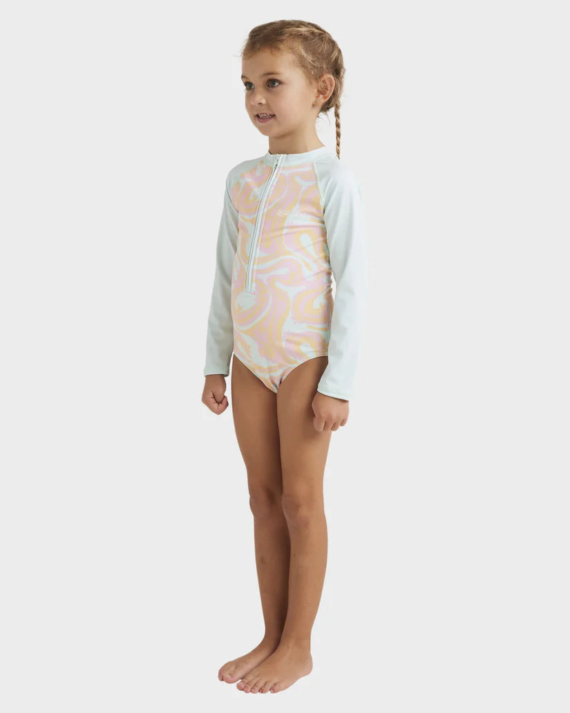 Billabong Girls 0-5 In The Groove Long Sleeve Rash Vest