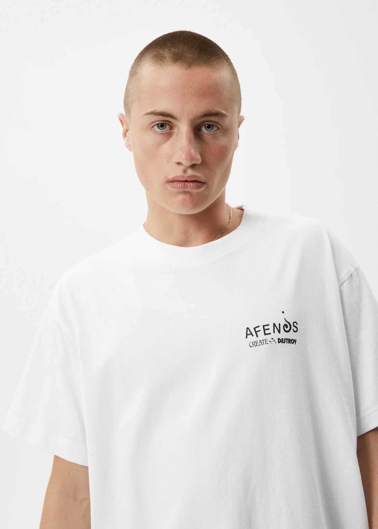 AFENDS MIND OVER - HEAVYWEIGHT BOXY TEE