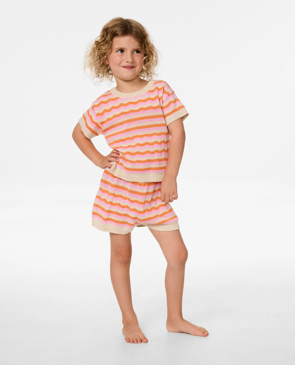 RIP CURL SUNSET STRIPE TEE - GIRLS (1-8 YEARS)