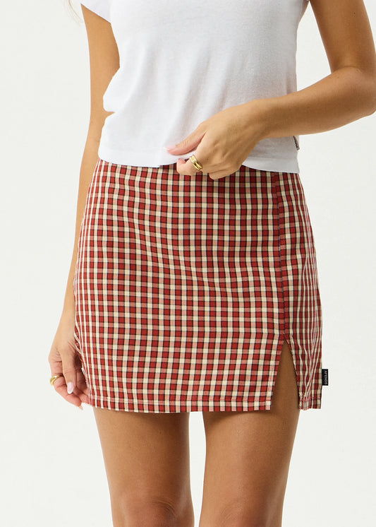 AFENDS AUSTIN - CHECK MINI SKIRT
