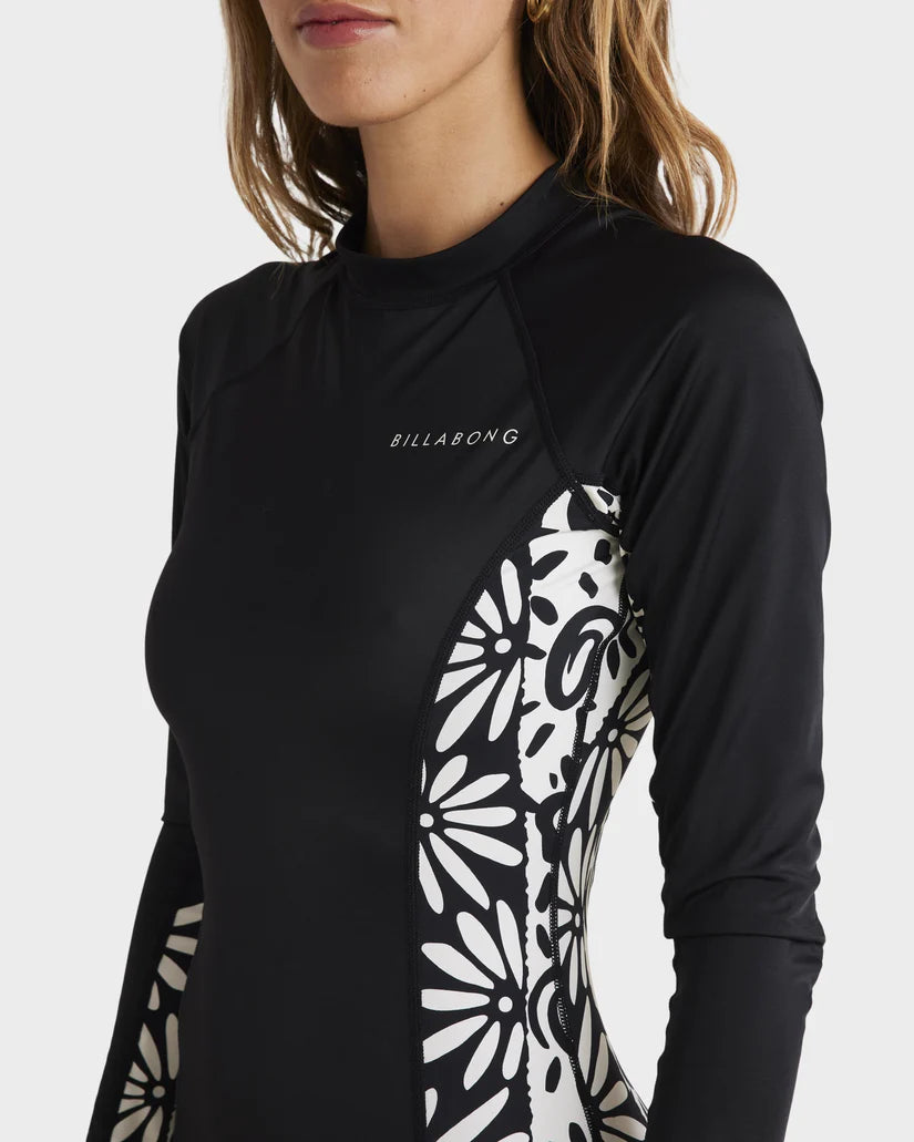 Billabong Womens Happy Dance Bodysuit Long Sleeve Rash Vest