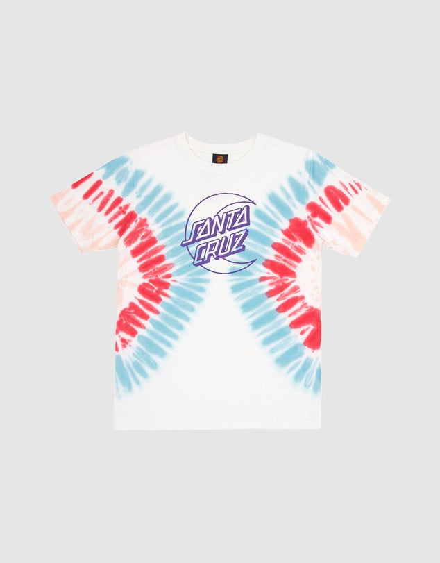 Santa Cruz Moon dot outline front short sleeve tee