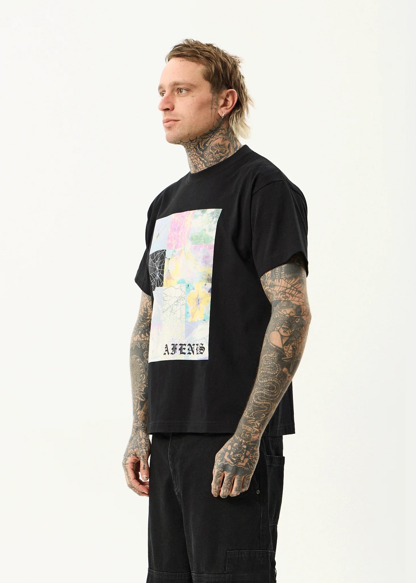 AFENDS SADWORLD - HEAVYWEIGHT BOXY TEE