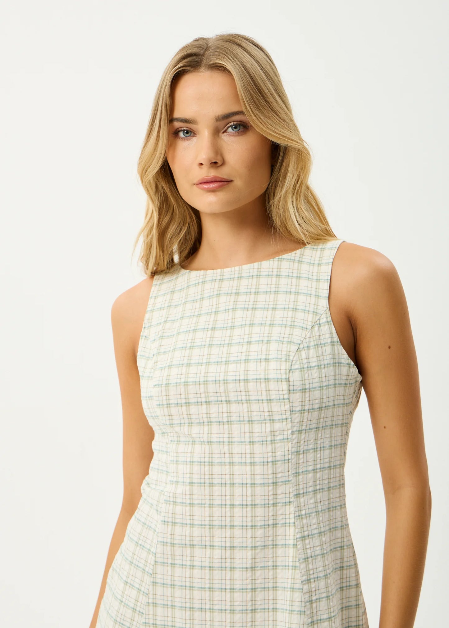 AFENDS LEGACY - SEERSUCKER MINI DRESS