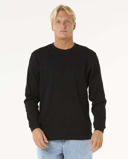 RIP CURL MENS RAW ENERGY WAFFLE LONG SLEEVE TEE