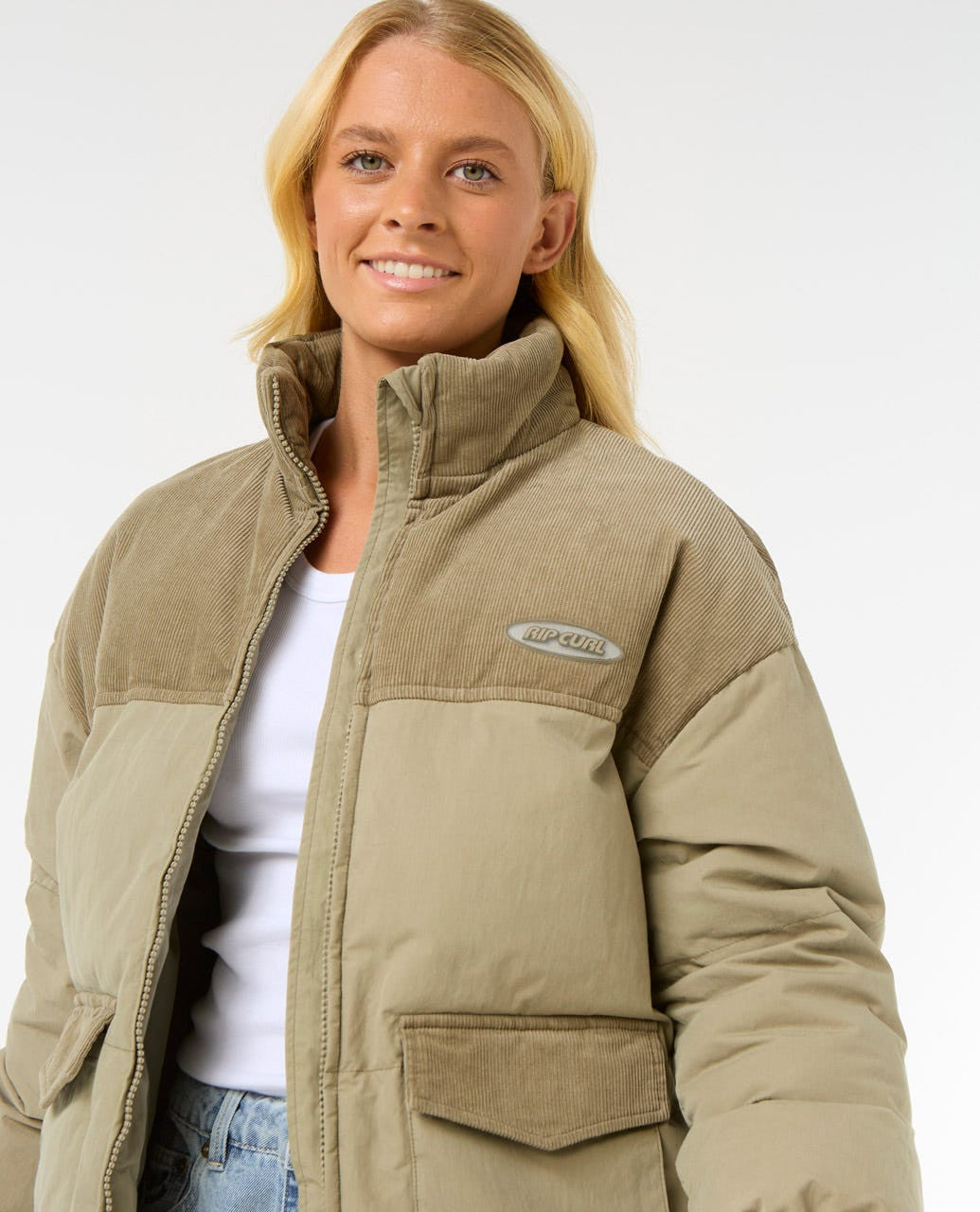 Ripcurl High Tide Mixed Cord Puffer