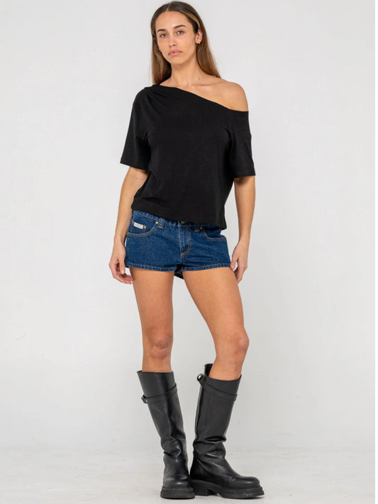 Rusty Sally Slouch Off The Shoulder Tee