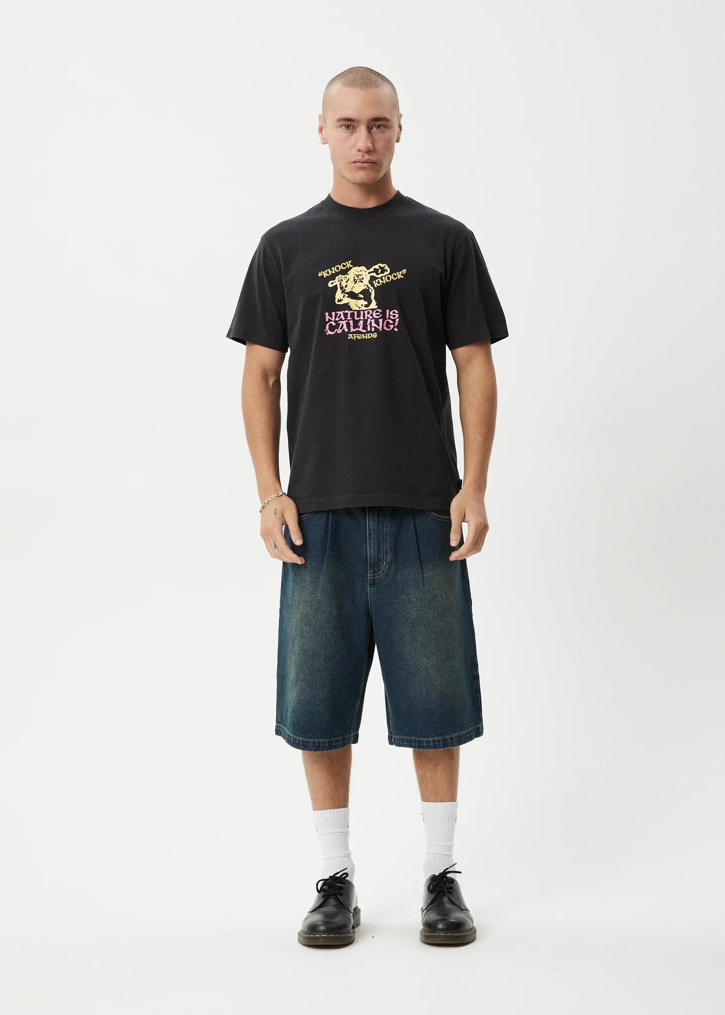 AFENDS KNOCK KNOCK - RETRO TEE