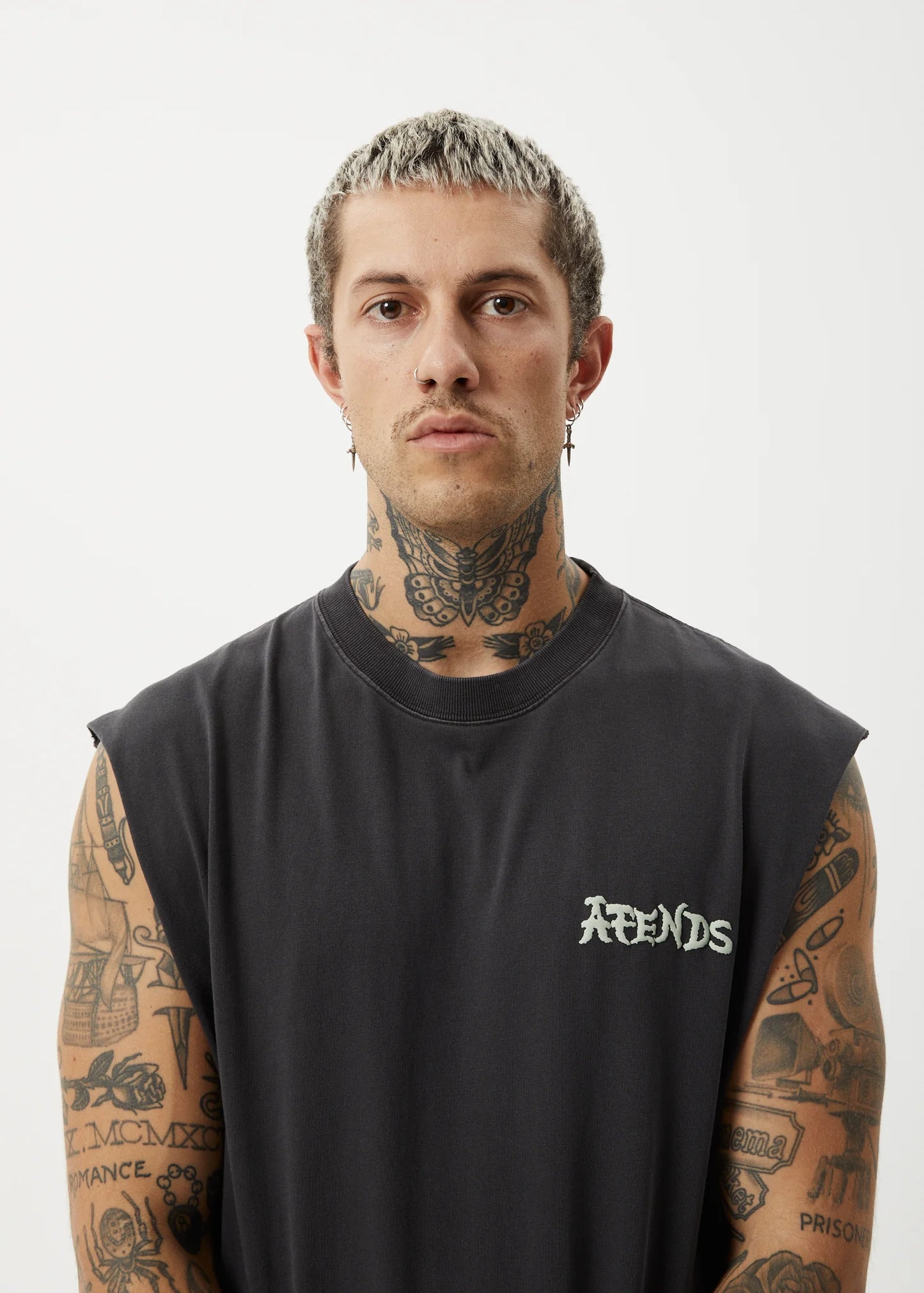 AFENDS Destroyer Sleeveless Tee Recycled