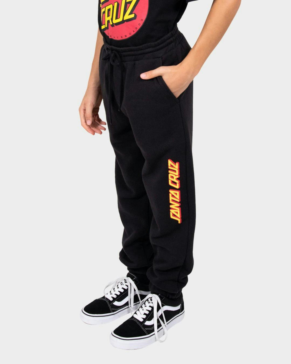 Santa Cruz Classic Strip Elastic Waist Track Pants