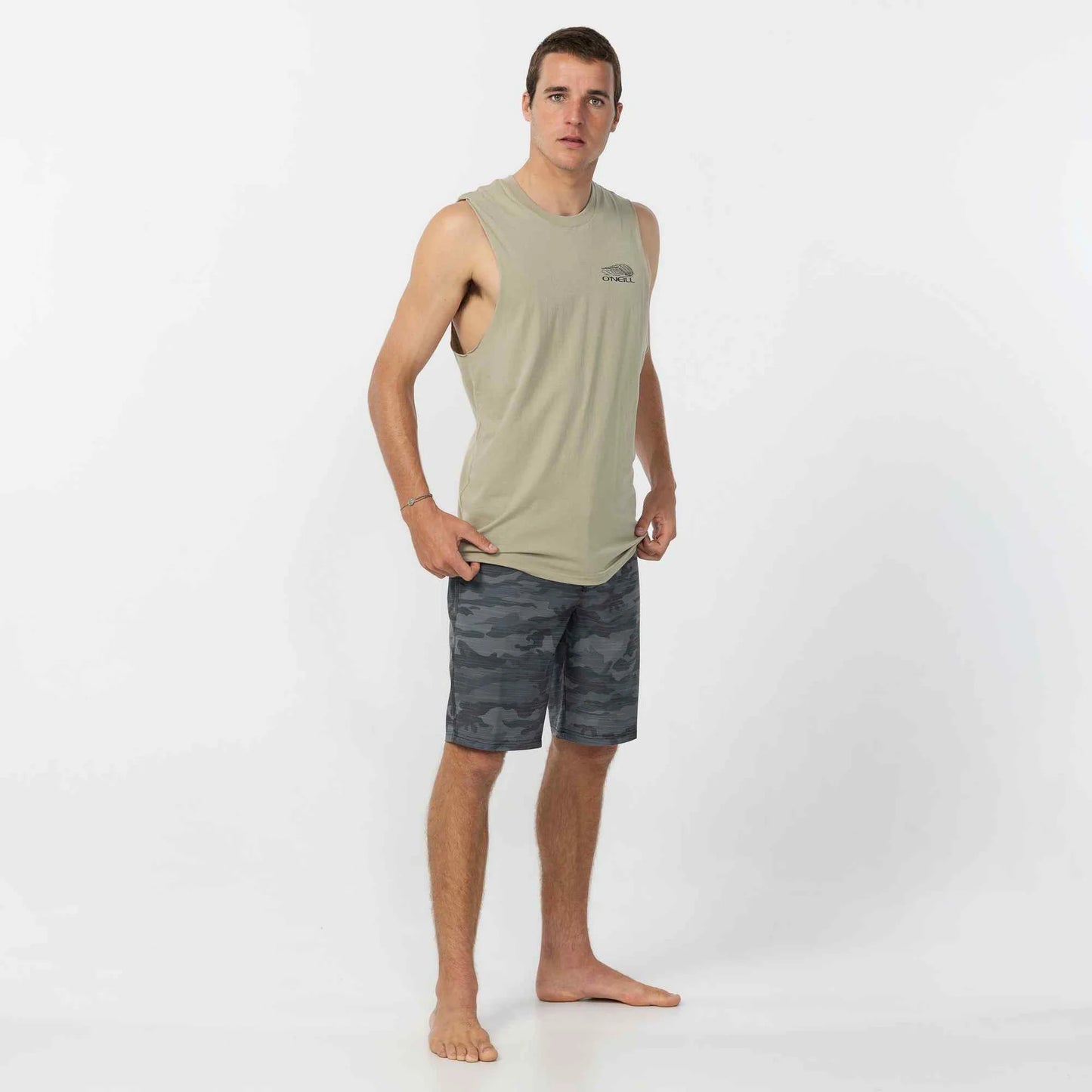 O’NEILL DUSK MUSCLE TEE - SEAGRASS