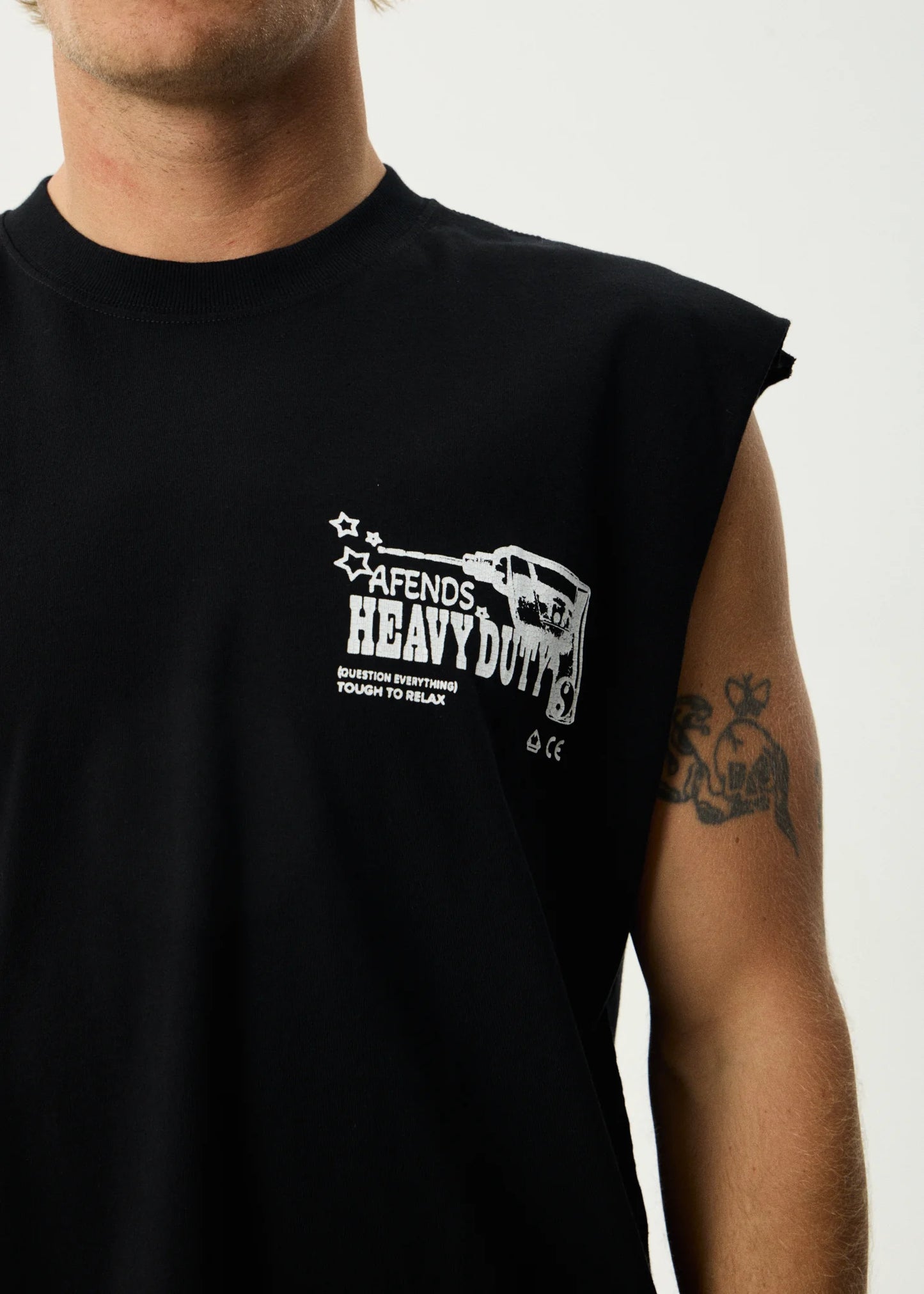AFENDS HEAVY DUTY - SLEEVELESS TEE