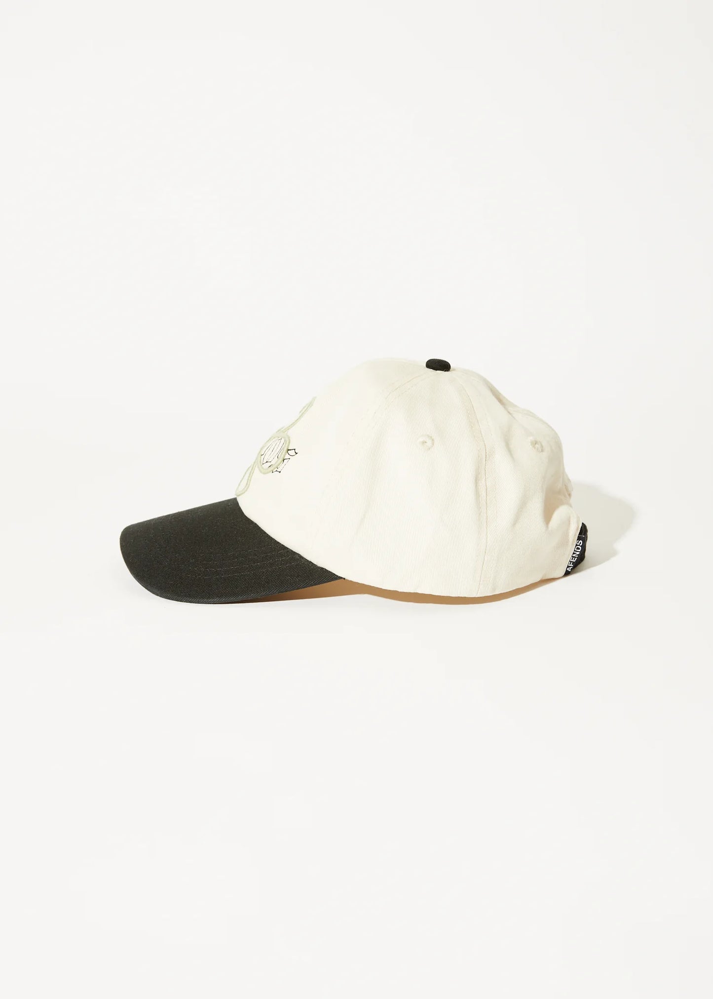 Afends Landed - Panelled Cap - Black / Sand