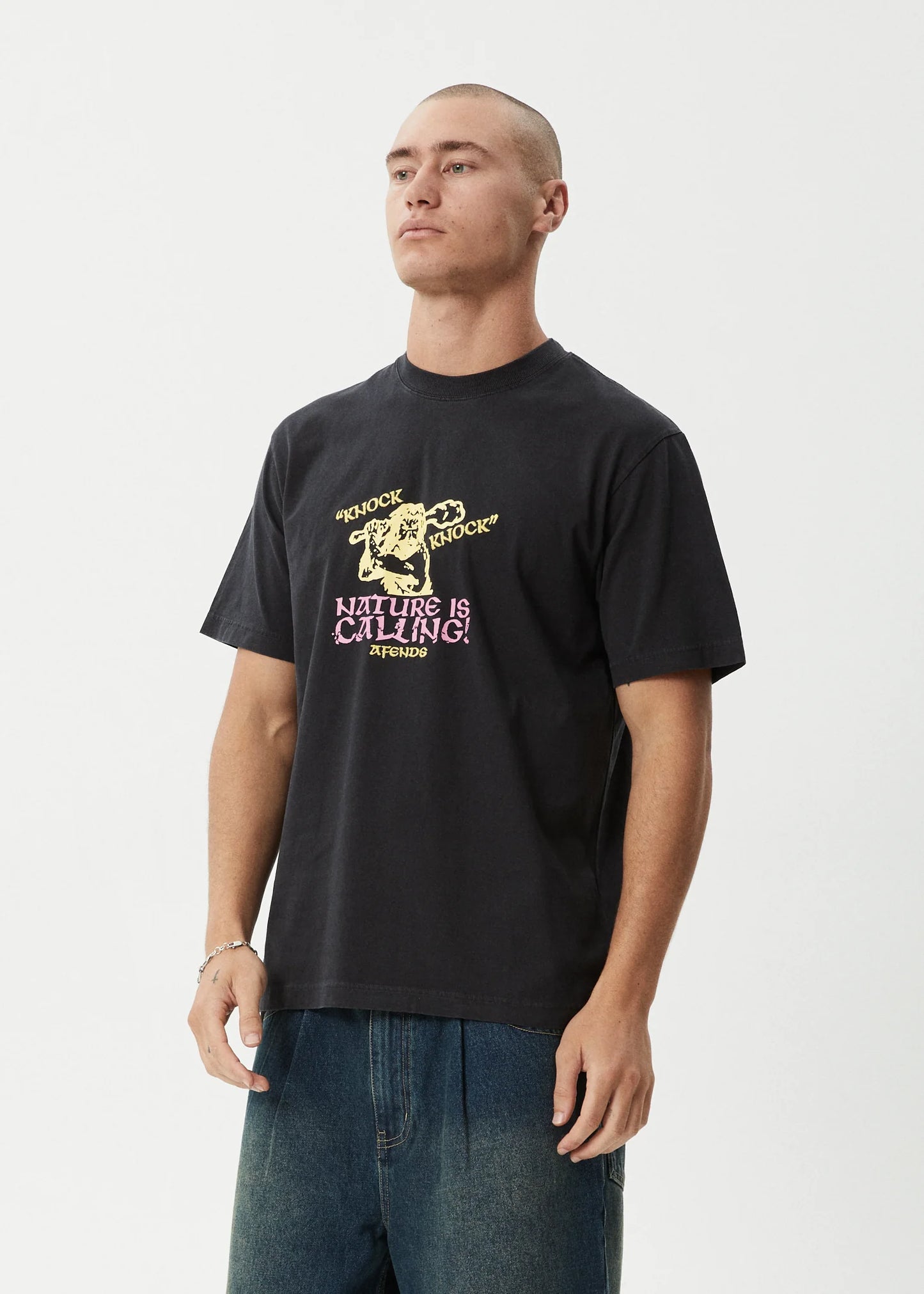AFENDS KNOCK KNOCK - RETRO TEE