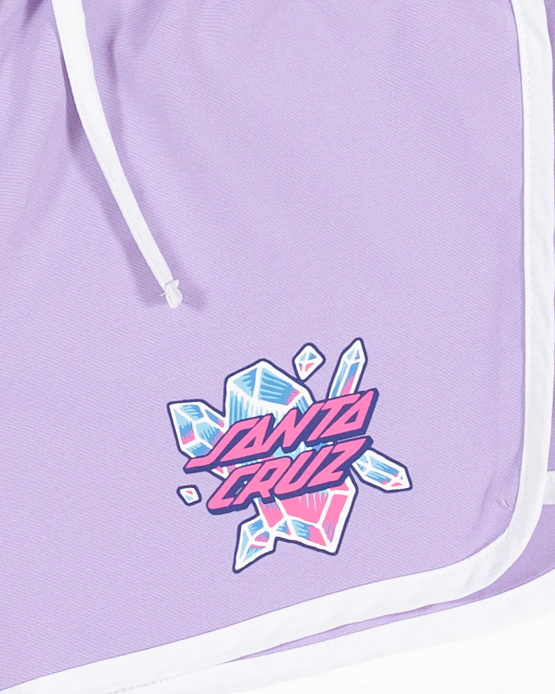 Santa Cruz Crystal Stack Girls Short Lavender - essential surf and skate