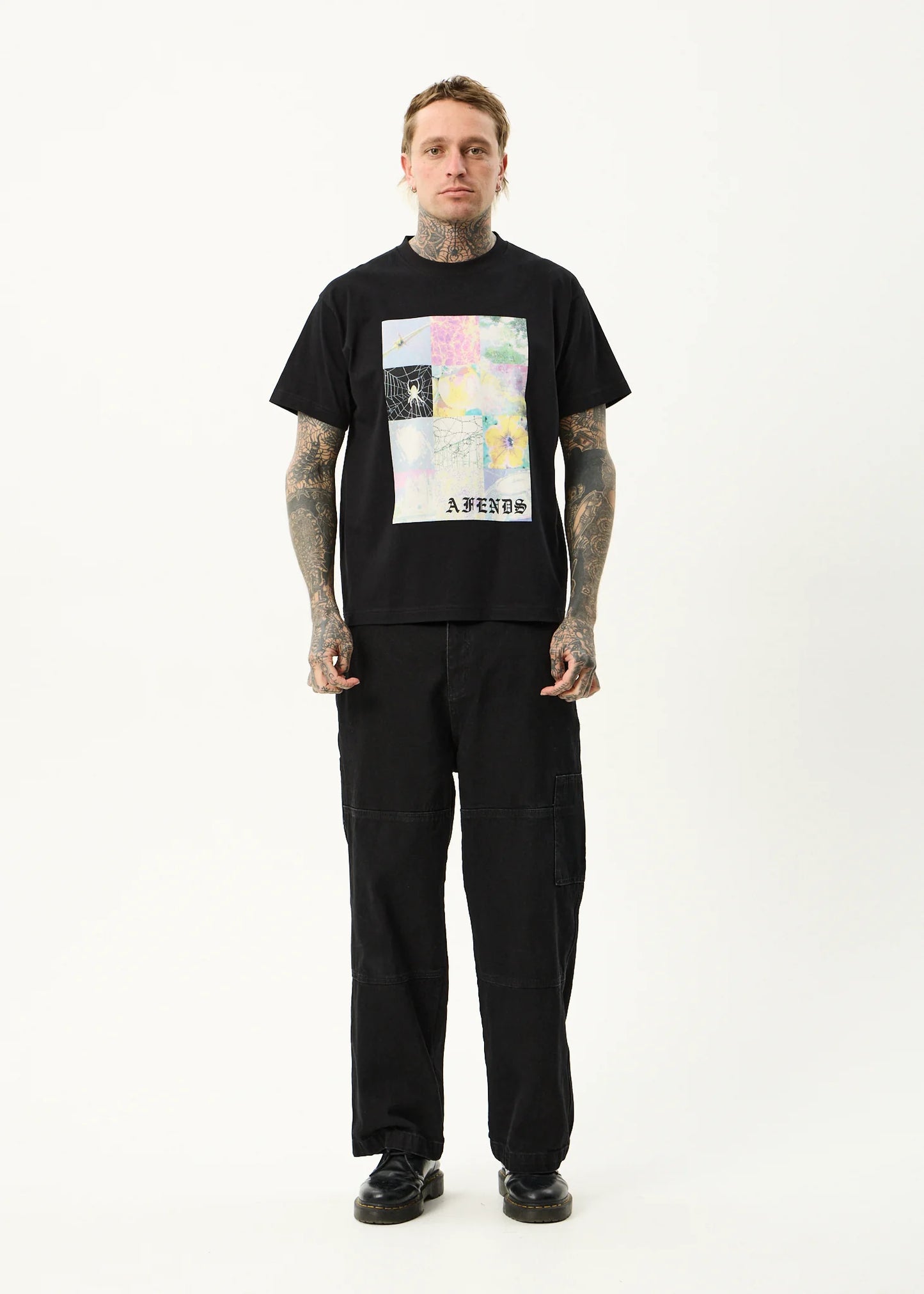 AFENDS SADWORLD - HEAVYWEIGHT BOXY TEE