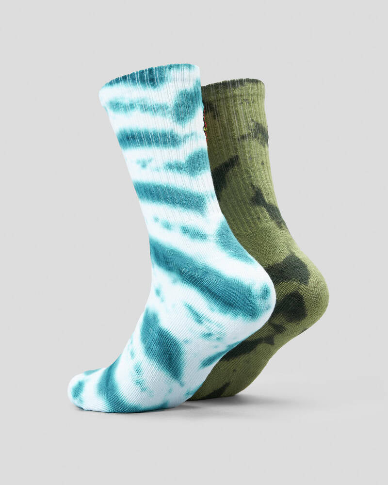 Santa Cruz Classic Dot Tie Dye Sock 2 Pack