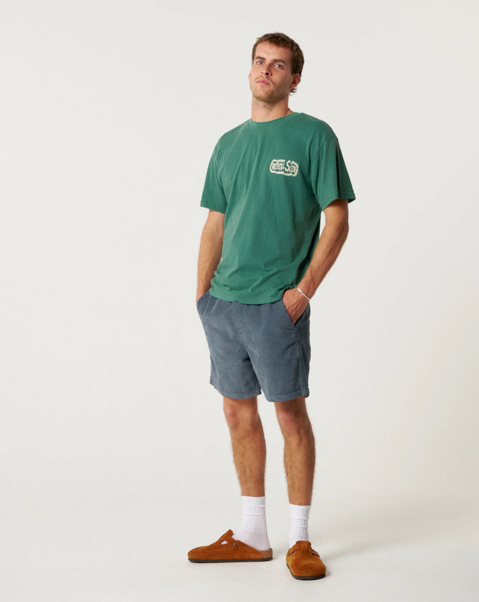 Critical Slide Tiki Tee - Dusty Green