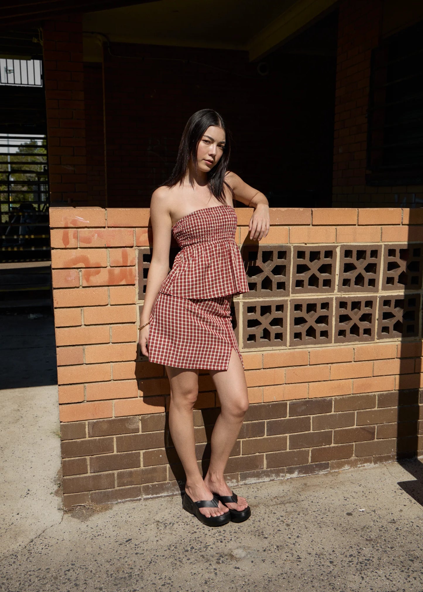 AFENDS AUSTIN - CHECK MINI SKIRT
