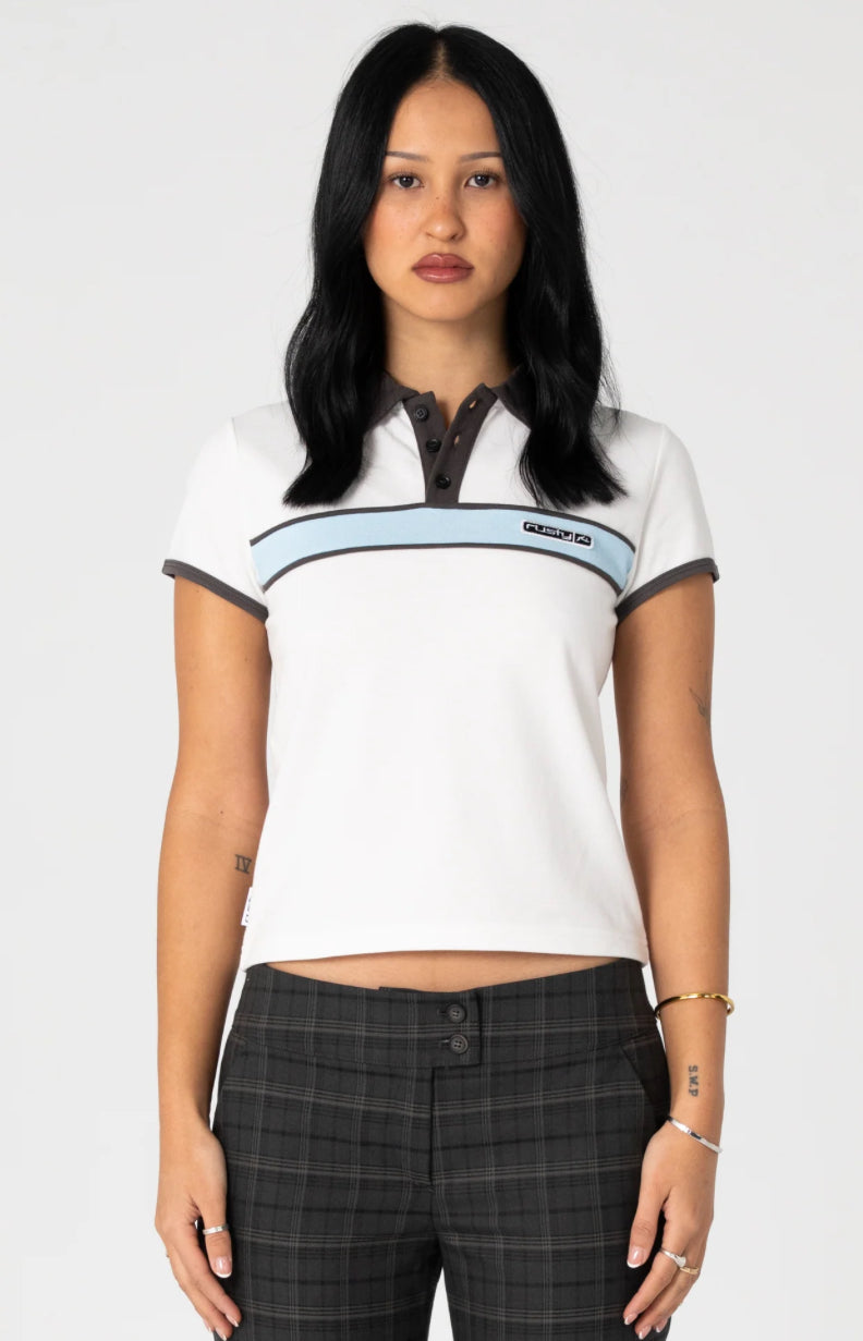 Rusty Step Closer Baby Polo Tee