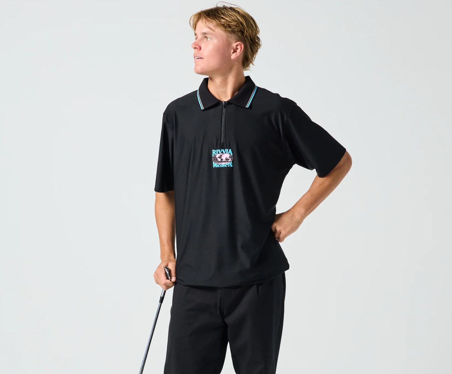 RIVVIA WORLD SERIES POLO : BLACK