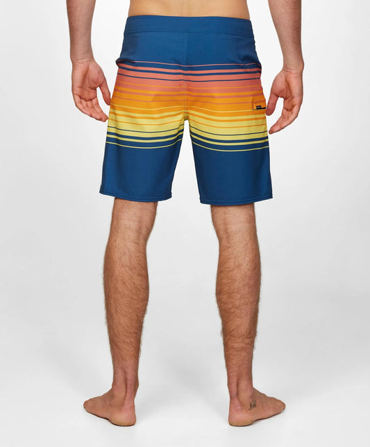 O’Neill HyperFreak Heat Stripe Line 19" Boardshorts - Indigo