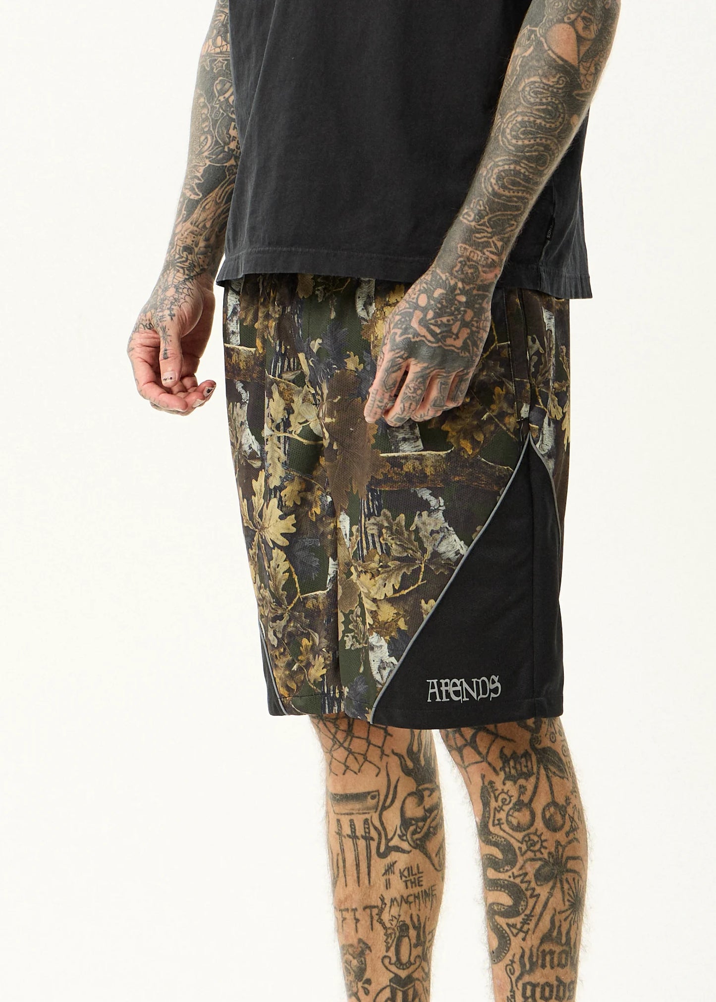 AFENDS FIND ME - PANELLED SHORT 20"