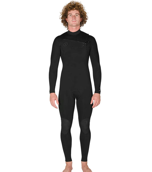 VISSLA 7 SEAS 3-2 FULL CHEST ZIP WETSUIT - TONAL LOGOS