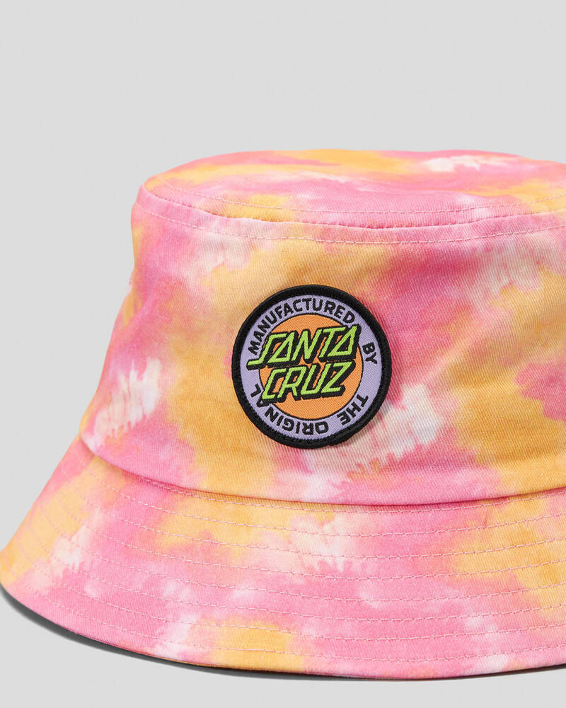 Santa Cruz MFG Retro Dot Bucket Hat - Ginger Tie Dye